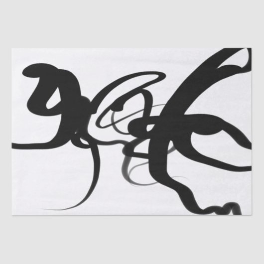 Die Taucher: Abstrakt Schwarz und Weiß Seidenpapier (Vorderseite)