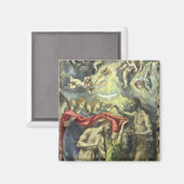 Die Taufe Christi, c.1597 (Öl auf Leinwand) Magnet (Vorderseite/Rückseite)