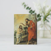 Die Taufe Christi durch Bartolome Esteban Murillo Postkarte (Stehend Vorderseite)