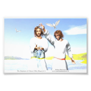 Die Taufe Christi Fotodruck
