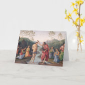 Die Taufe Christi Karte (Gelbe Blume)