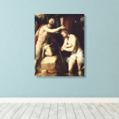 Die Taufe Christi Leinwanddruck (Insitu (Holzboden))