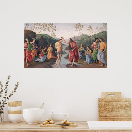 Die Taufe Christi Poster (Küche)