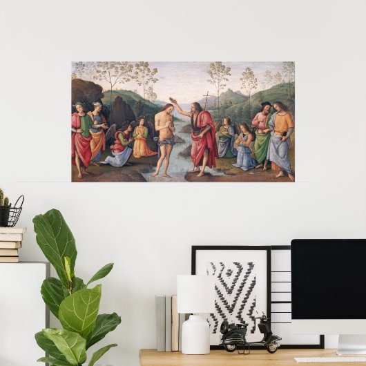Die Taufe Christi Poster (Heimbüro)