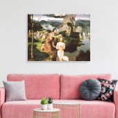 Die Taufe Christi um 1515 Leinwanddruck (Insitu (Wohnzimmer))