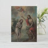 Die Taufe Christi von Nicolás Enríquez Einladung (Stehend Vorderseite)