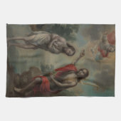 Die Taufe Christi von Nicolás Enríquez Geschirrtuch (Horizontal)