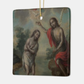 Die Taufe Christi von Nicolás Enríquez Keramikornament (Links)