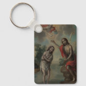 Die Taufe Christi von Nicolás Enríquez Schlüsselanhänger (Vorderseite)