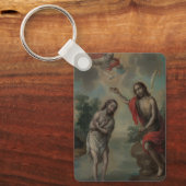 Die Taufe Christi von Nicolás Enríquez Schlüsselanhänger (Vorderseite)