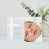 Die Taufe dankt Ihnen moderner Quereinladung Einladung (Stehend Vorderseite)