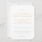 Die Taufe der Adrien Einladung (Rückseite)