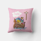 Die Taufe der Arche Noahs, Girl Pink Kissen (Rückseite)