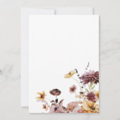 Die Taufe der einfachen Wildblume Einladung (Rückseite)