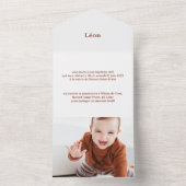 Die Taufe der León All In One Einladung (Innen)