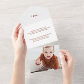 Die Taufe der León All In One Einladung (Abreißtisch)