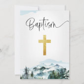 Die Taufe der modernen Kalligraphie der Pinienbäum Einladung (Rückseite)