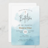 Die Taufe der modernen Wolken Einladung (Vorne/Hinten)