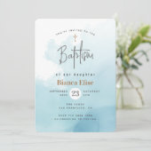 Die Taufe der modernen Wolken Einladung (Stehend Vorderseite)