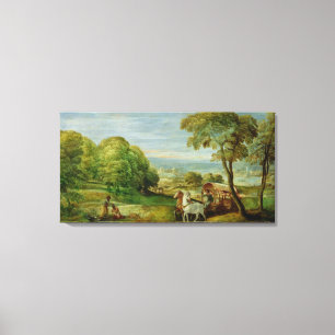 Die Taufe des äthiopischen Eunuchs Leinwanddruck