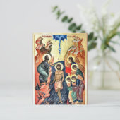 Die Taufe des christlich-orthodoxen Christlichen S Postkarte (Stehend Vorderseite)