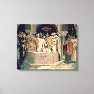 Die Taufe des Großherzogs Vladimir, 1885-96 Leinwanddruck