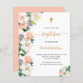 Die Taufe des Haushalts Aquarelle rosa weiß (Vorne/Hinten)