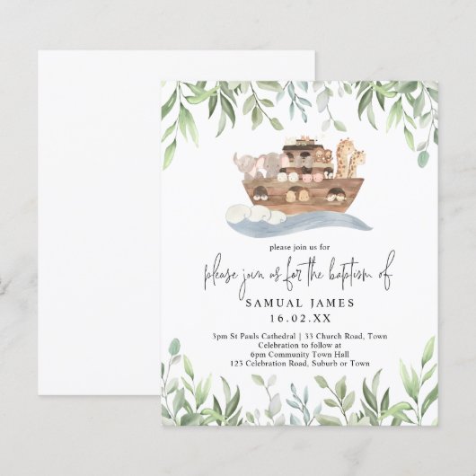 Die Taufe des Haushalts Noahs Arche (Vorne/Hinten)