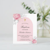 Die Taufe des Haushalts rosa blütenfarbener weißer (Stehend Vorderseite)