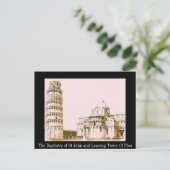 Die Taufe des hl. Johannes - Schiefer Turm von Pis Postkarte (Stehend Vorderseite)