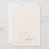 Die Taufe des modernen Boho Blues Arch Einladung (Rückseite)