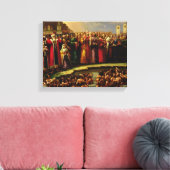 Die Taufe des Murom-Volkes Leinwanddruck (Insitu (Wohnzimmer))