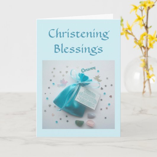 Die Taufe des Taufsegen-Karten-Patensohns Karte (Gelbe Blume)