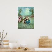 Die Taufe Jesu Christi - 1893 Poster (Küche)