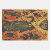 Die Taufe Jesu Christi Byzantinische Ikone Geschenkpapier Set (Vorderseite 3)