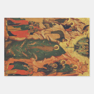 Die Taufe Jesu Christi Byzantinische Ikone Geschenkpapier Set