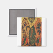 Die Taufe Jesu Christi Byzantinische Ikone Magnet (Vorderseite/Rückseite)