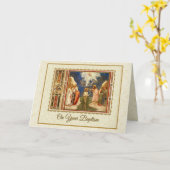 Die Taufe Jesu durch Johannes den Täufer Karte (Gelbe Blume)