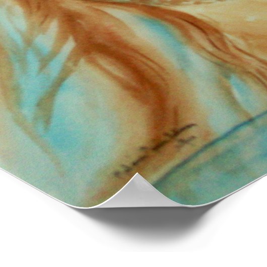 Die Taufe Jesu Poster (Ecke)