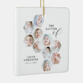 Die Taufe Moderne 10 FotoCollage Keramikornament (Rechts)