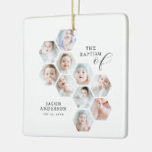 Die Taufe Moderne 10 FotoCollage Keramikornament (Links)