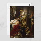 Die Taufe Vajks von Gyula Benczúr (1875) Postkarte (Vorne/Hinten)