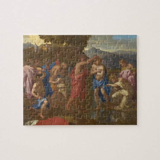 Die Taufe von Christus, 1641-42 Puzzle (Horizontal)