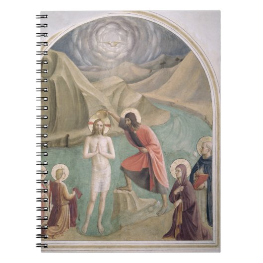 Die Taufe von Christus, c.1438-45 (Fresko) Notizblock (Vorderseite)