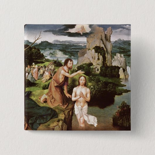 Die Taufe von Christus, c.1515 Button (Vorderseite)