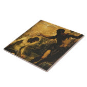 Die Taufe von Christus (Öl auf Leinwand) Fliese (Seite)