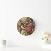 Die Taufe von Christus Runde Wanduhr (Zuhause)