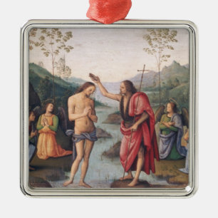 Die Taufe von Christus Silbernes Ornament