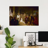 Die Taufe von Pocahontas durch John Gadsby Chapman Poster (Heimbüro)
