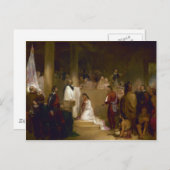 Die Taufe von Pocahontas durch John Gadsby Chapman Postkarte (Vorne/Hinten)